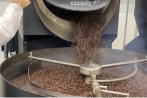 今天烘一锅拼配咖啡豆